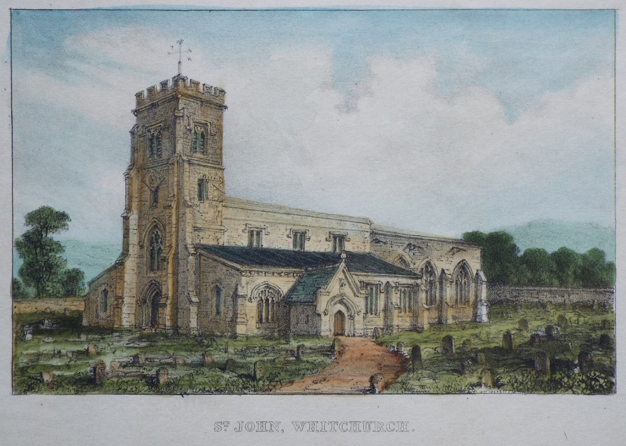 Lithograph - St. John, Whitchurch.